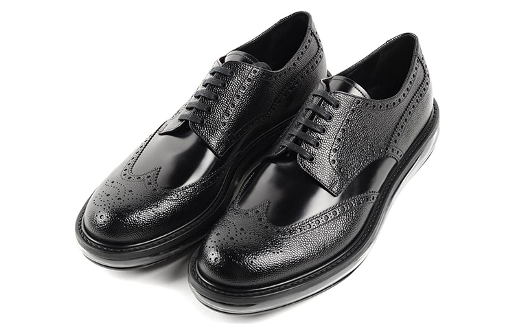 Prada Leather Sneakers 'Simple Black' 圖 3