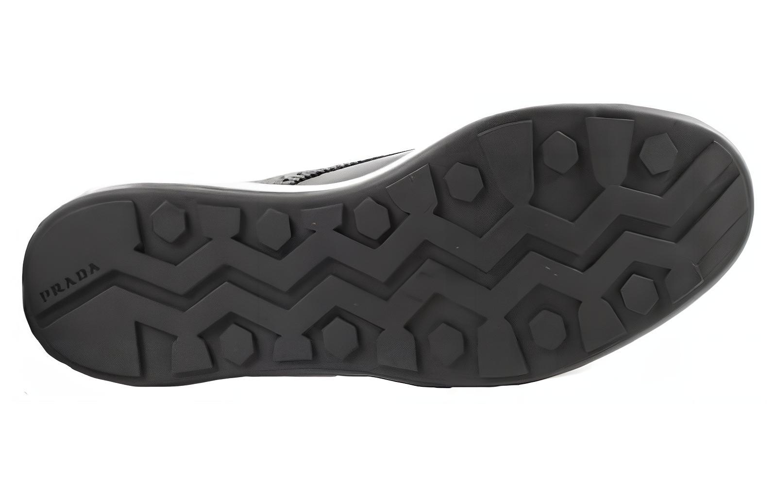 Prada Leather Sneakers 'Simple Black' 圖 5