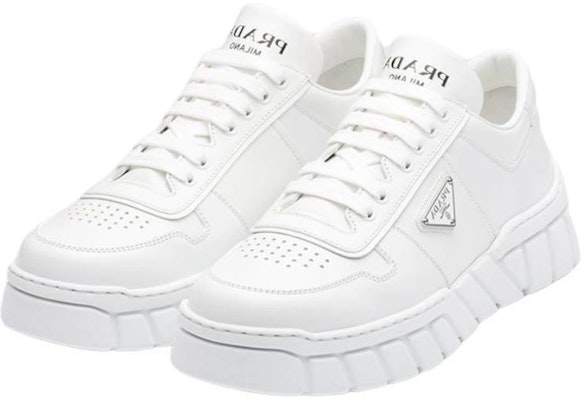 Prada Leather Sneakers 'White' 2EE378_3LJ6_F0009 Lookbook Prada Leather Sneakers 'White' 2EE378_3LJ6_F0009