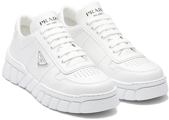 Prada Leather Sneakers 'White' 2EE378_3LJ6_F0009 Shop Prada Leather Sneakers 'White' 2EE378_3LJ6_F0009