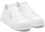 Shop Sneakers Kulit Prada 'Putih' 2EE378_3LJ6_F0009