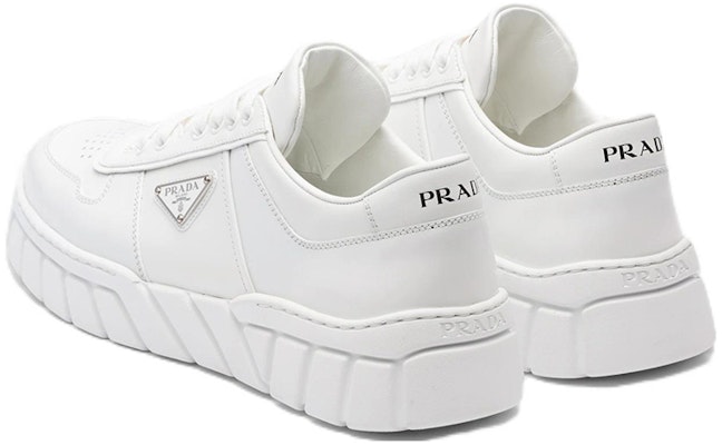 Prada Leather Sneakers 'White' 2EE378_3LJ6_F0009 Purchase Prada Leather Sneakers 'White' 2EE378_3LJ6_F0009