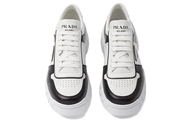 Purchase Zapatillas de Cuero Prada 'Blanco Negro' 2EE378_3LJ6_F0964