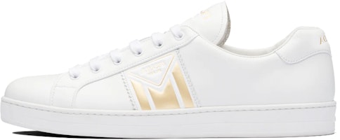 Prada Leather Sneakers 'Yellow White' 4E3544_3L8Y_F0877 Prada Leather Sneakers 'Yellow White' 4E3544_3L8Y_F0877