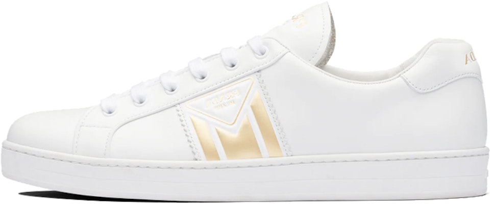 Prada Leather Sneakers 'Yellow White' 4E3544_3L8Y_F0877 Buy Prada Leather Sneakers 'Yellow White' 4E3544_3L8Y_F0877