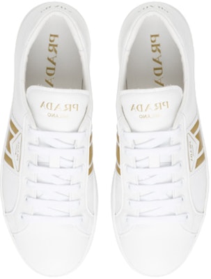 Prada Leather Sneakers 'Yellow White' 4E3544_3L8Y_F0877 Shop Prada Leather Sneakers 'Yellow White' 4E3544_3L8Y_F0877