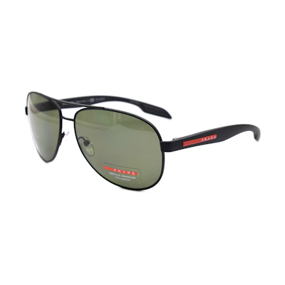 PRADA Lifestyle Polarized Aviator Sunglasses for Men - Black SPS53P-DG0-5X1