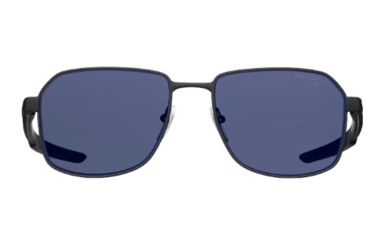 PRADA Linea Rossa  Irregular Sunglasses with Logo - Grey. SPS54W_EDG0_FE09R_C_057