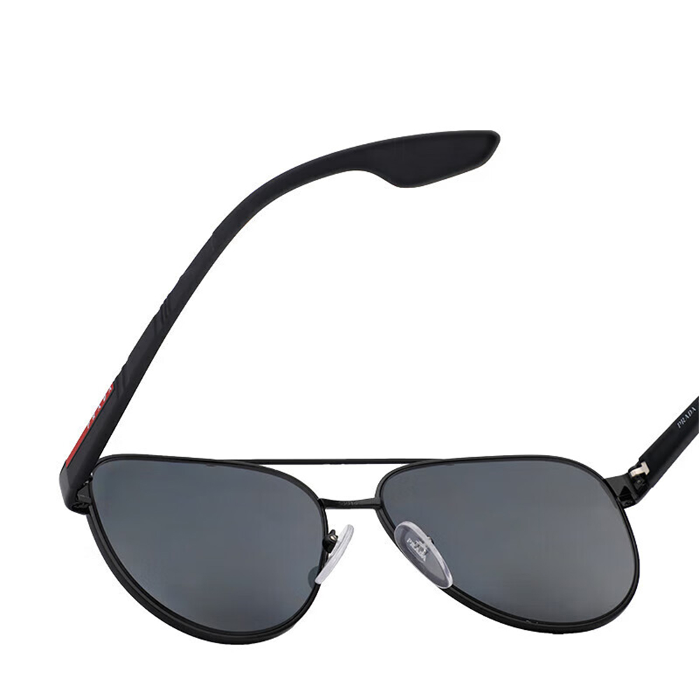 PRADA LINEA ROSSA Polarized Aviator Sunglasses Black for Men. PS 54TS-1AB5Z1 POLARIZED 圖 6