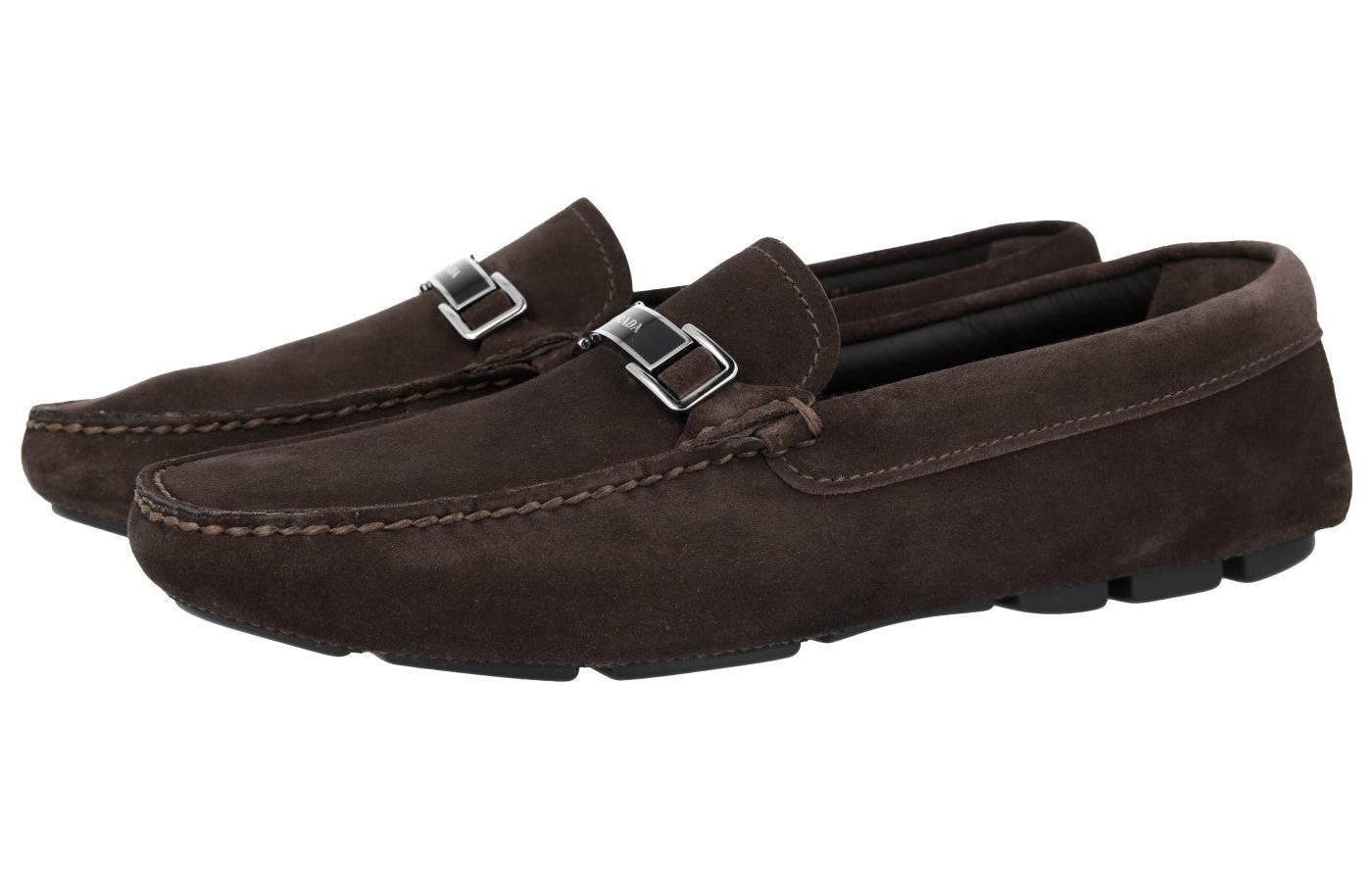 Shop Prada Loafer 'Trend Nyaman Kulit Cokelat' 2DD163_103_F0003