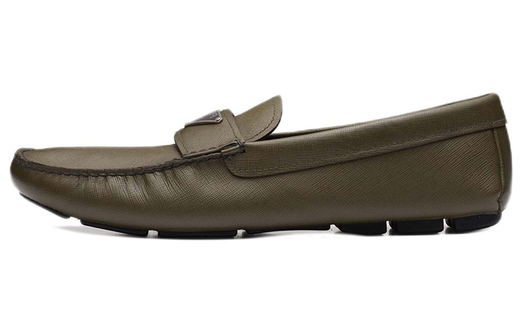 Prada Loafer 'Military Green Enamel Triangle'