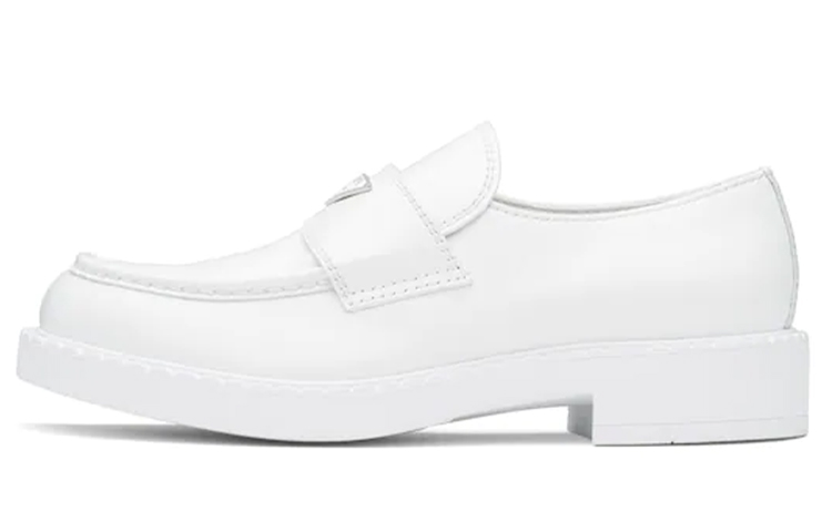 Prada Chocolate Loafer 'White' 2DE127_055_F0009