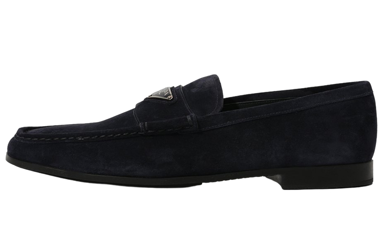 Prada Loafers 'Dark Blue Logo'