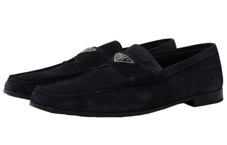 Prada Loafers 'Dark Blue Logo' 圖 3