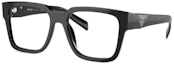 Order PRADA Logo Engraved Acetate Irregular Optical Glasses Unisex Black. 0PR08ZV1AB1O1