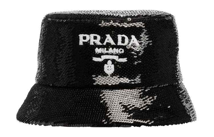 PRADA Logo Fashion Casual Minimalist Unisex Bucket Hat. 1HC137-2D0G-F0967
