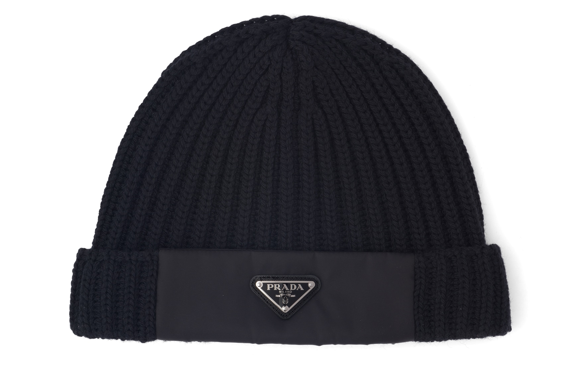 Order PRADA 羊毛針織Logo毛帽 UMD446-1WTO-F0002-S-202