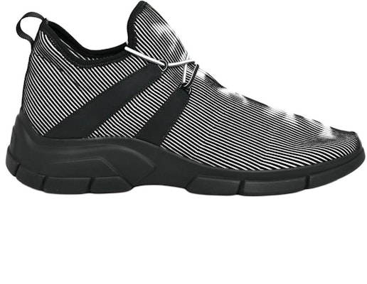 普拉達標誌圖案襪子 '黑白' 4E3492-3L5H-F0967 Order 普拉達標誌圖案襪子 '黑白' 4E3492-3L5H-F0967