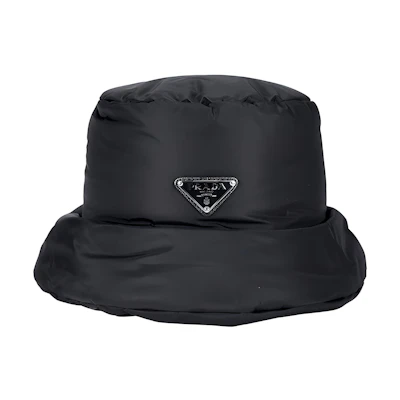 PRADA Logo Nylon Bucket Hat for Men 2HC2482-DV4-F0002