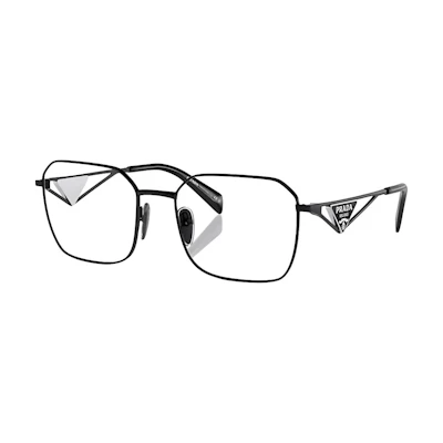 PRADA Logo Optical Eyeglasses Frame for Men Black Adjustable Prescription PRA51V1AB1O1