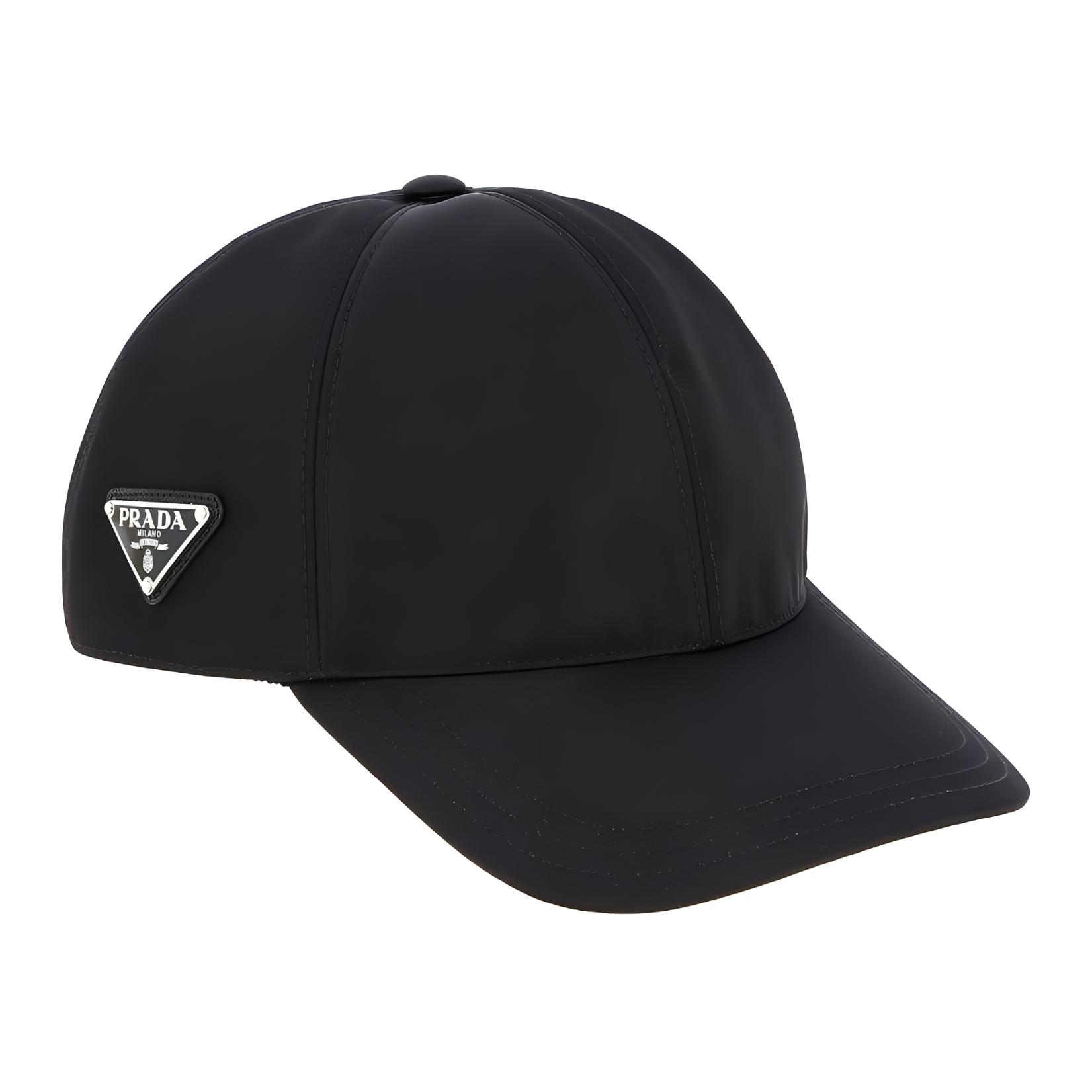 PRADA Logo Outdoor Nylon Baseball Cap Black 1HC274-2B15-F0002