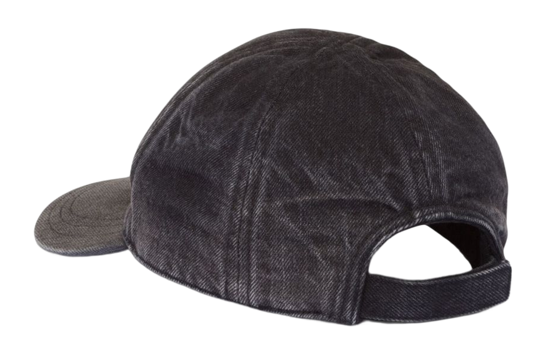 Lookbook PRADA Logo Patch Washed Grey Baseball Cap for Men. 2HC27412K8