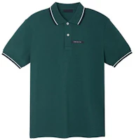 Order PRADA 深綠色標誌 Polo 衫 SJN256322F0AGL07-ABETE