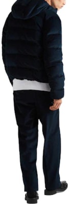 PRADA Logo Puffer Down Jacket Peacock Green Long Sleeve Coat. SGC072-1RL7-F0SVF-S-221 Shop PRADA Logo Puffer Down Jacket Peacock Green Long Sleeve Coat. SGC072-1RL7-F0SVF-S-221