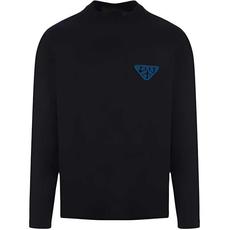 Prada Logo Pullover Sweatshirt Black UJL191S2121ZLB-F0002