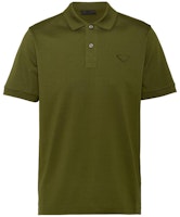 Prada Logo Slim Fit Short Sleeve Polo Shirt Men’s Army Green. UJN444-XGS-F0161-S-WEO Prada Logo Slim Fit Short Sleeve Polo Shirt Men’s Army Green. UJN444-XGS-F0161-S-WEO