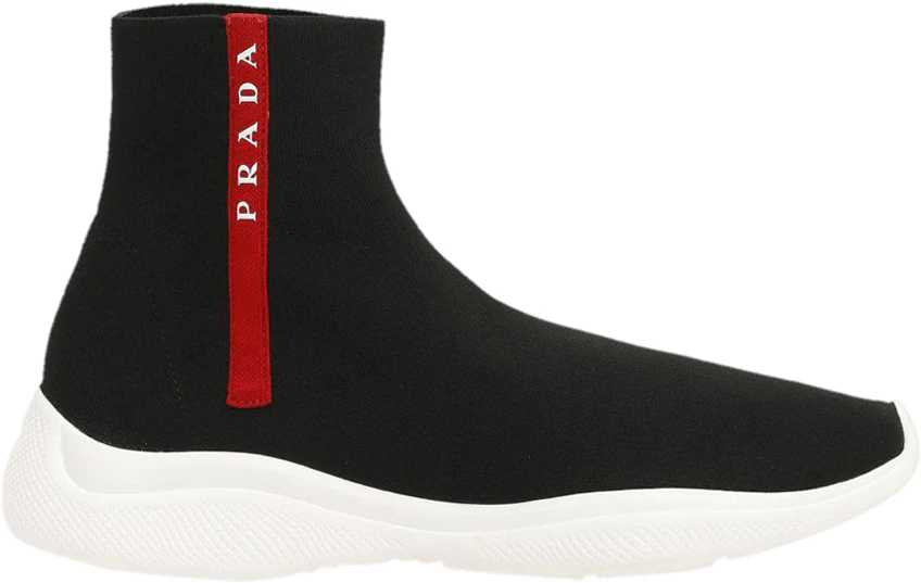 prada-logo-sock-knit-high-black-white