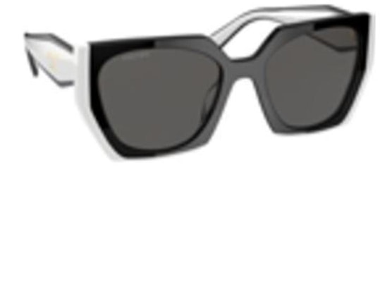 프라다 로고 사각 선글라스 커플 공용 화이트. 0PR15WSF09Q5S055 Lookbook 프라다 로고 사각 선글라스 커플 공용 화이트. 0PR15WSF09Q5S055