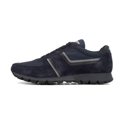 Prada Low-Top Casual Sneakers 'Blue Leather'