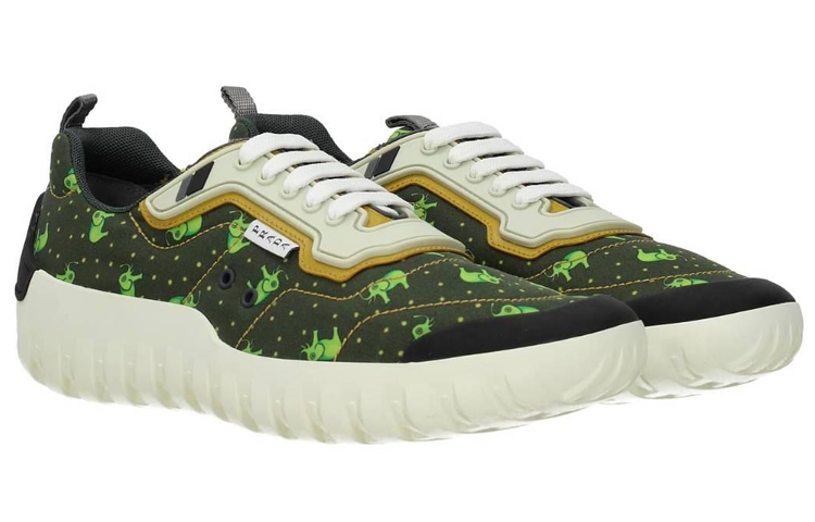 Prada Low-Top Fashion Sneaker 'Green Fabric' 圖 3