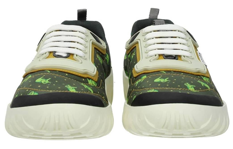 Prada Low-Top Fashion Sneaker 'Green Fabric' 圖 5