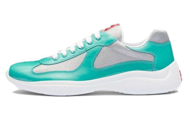 Prada Low-Top Lace-Up 'Silver Teal'
