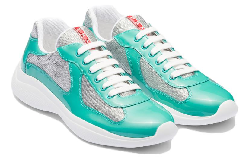 Prada Low-Top Lace-Up 'Silver Teal' 圖 2