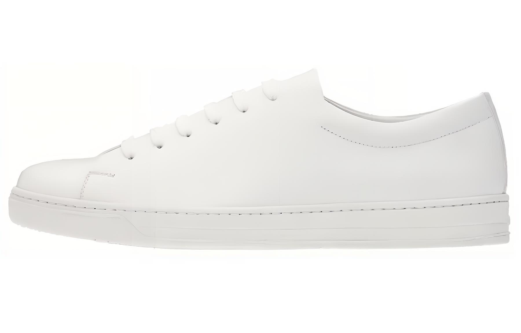 Prada Low-Top Lace-Up White 'Fashion Sneakers'