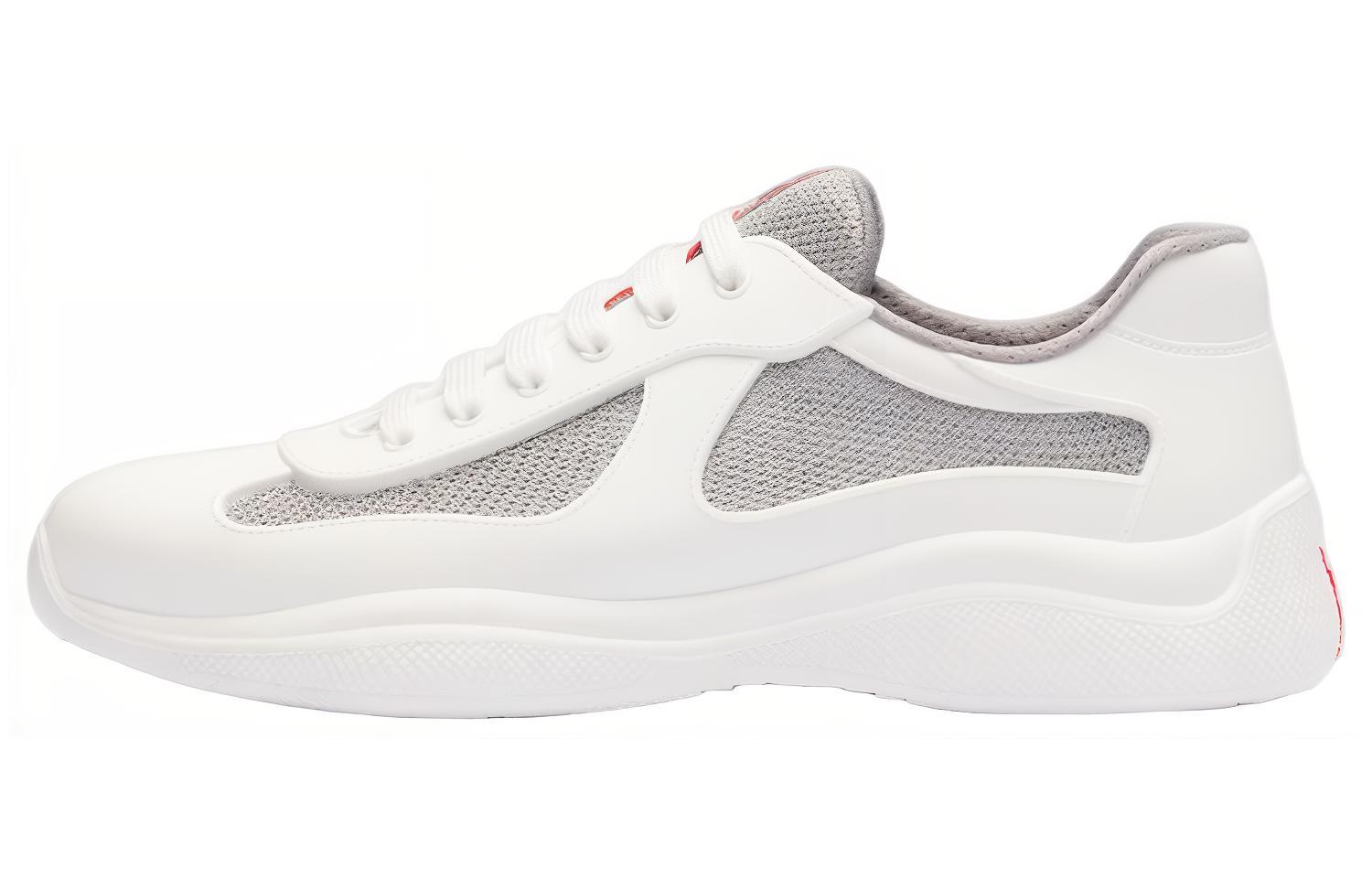 Buy プラダ メッシュ＆ラバー ローカット 白 (Purada Messhu & Rabā Rōkatto Shiro) 4E6500_3LLJ_F0009_F_025