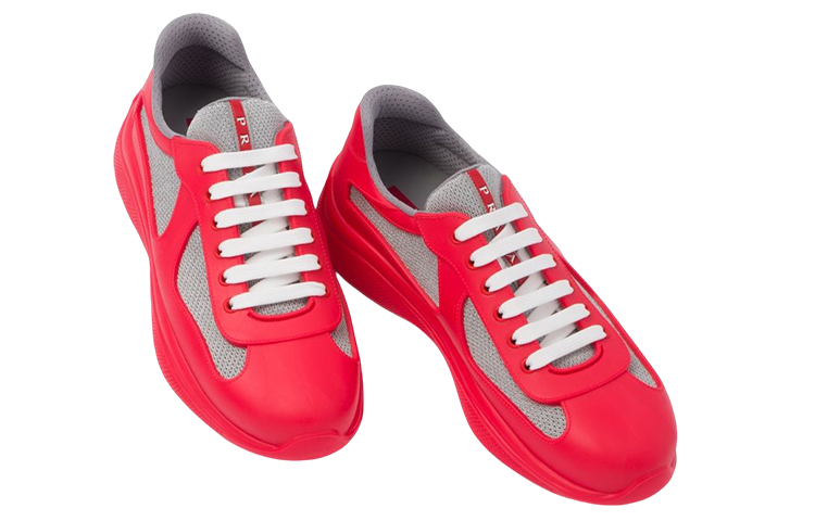 Lookbook Prada Lage Sneakers Rubber Band ''Rood Schokabsorptie'' 4E6500_3LLJ_F0011_F_025