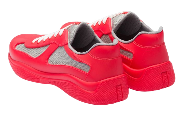 Shop Prada Lage Sneakers Rubber Band ''Rood Schokabsorptie'' 4E6500_3LLJ_F0011_F_025