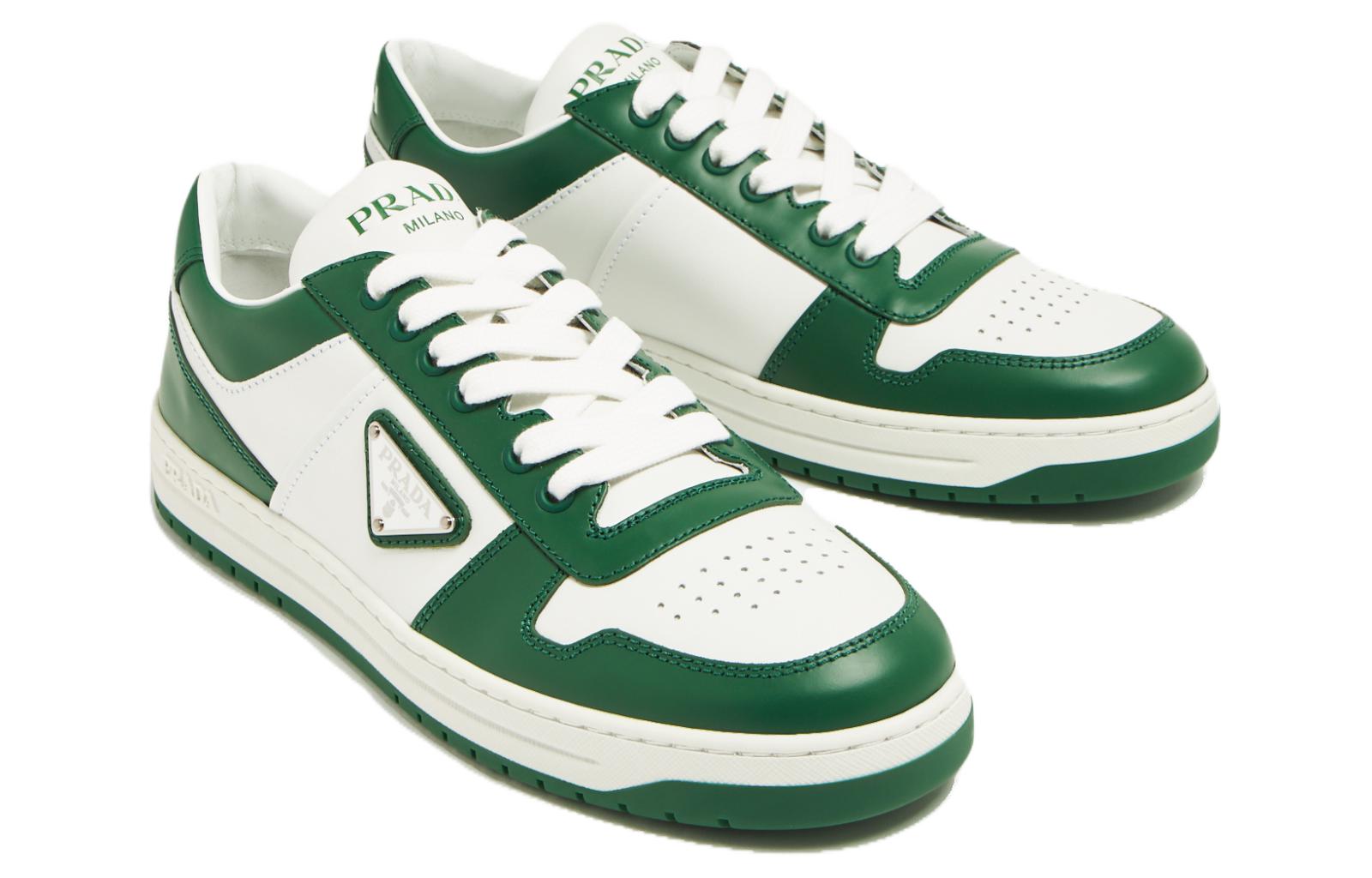 Prada Low-Top Sneaker 'White Green' 圖 3