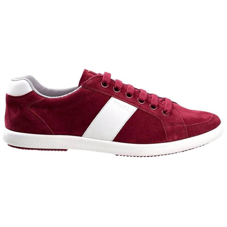 Prada Low-Top Suede Sneakers 'Fashion Red' 圖 2