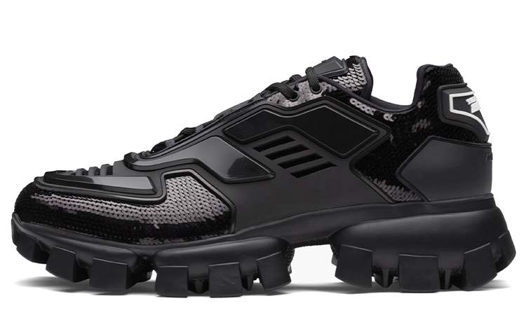 Prada Low-Top 'Sequin Embellished Black'