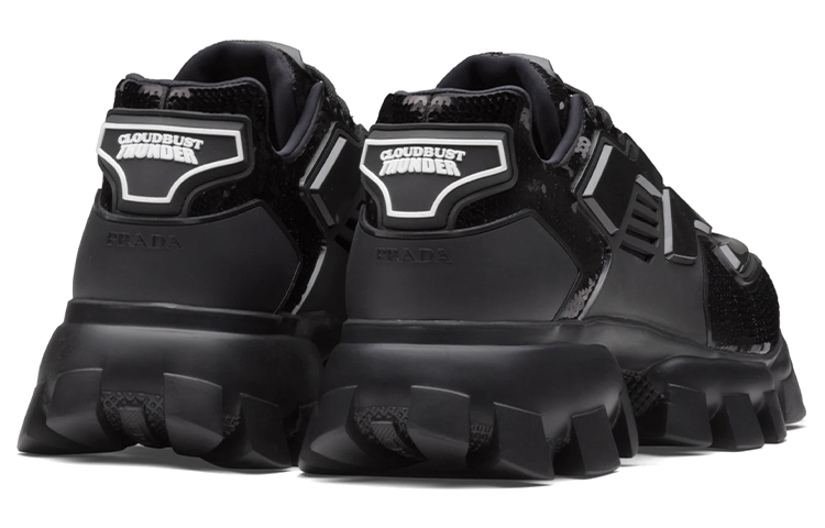 Prada Low-Top 'Sequin Embellished Black' 圖 4