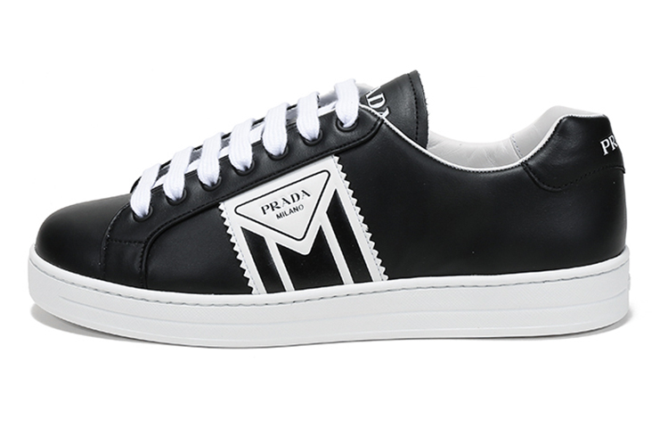 Prada Low Top Fashion Sneakers 'Black White' 4E3544_3L8U_F0967