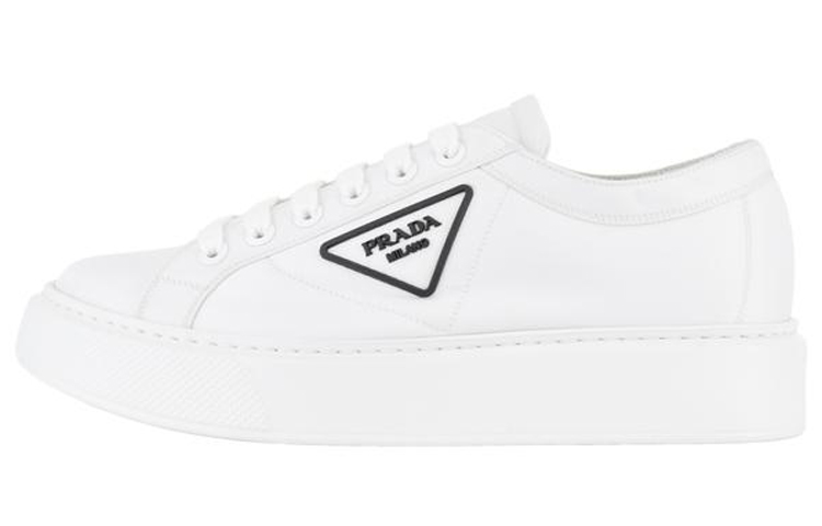 Prada Low-Top Lace-Up 'White Fashion Sneakers' 4E3560_3LFV_F0009