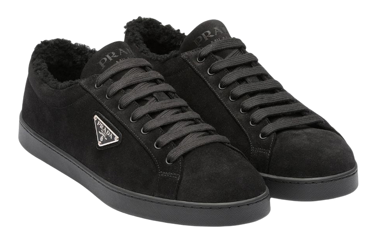 Prada Low Top Sneaker 'Black Suede Logo' 圖 3