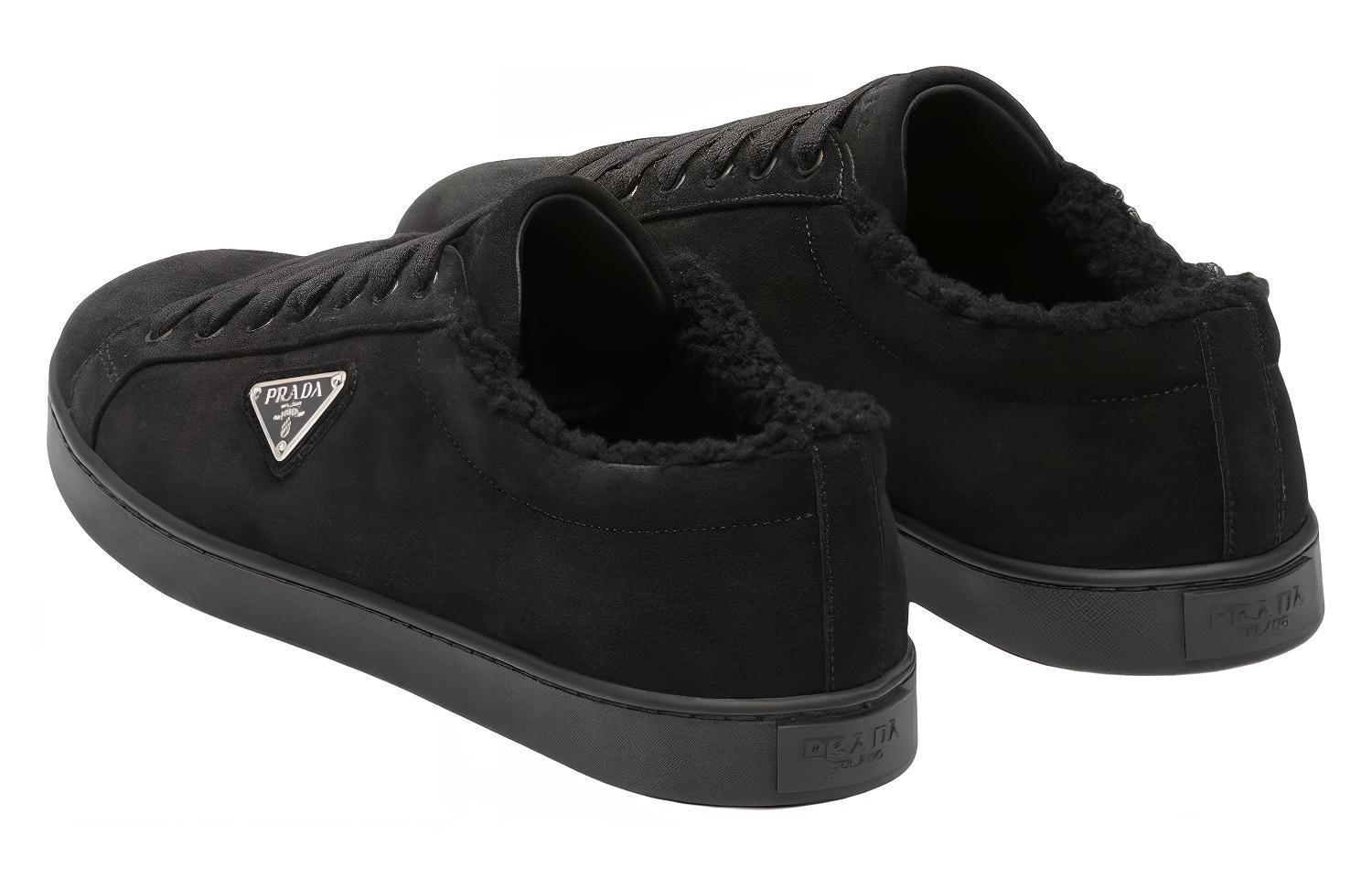 Prada Low Top Sneaker 'Black Suede Logo' 圖 5