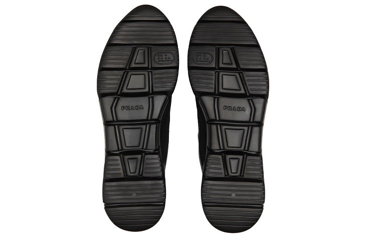 Prada Low-Top Sneaker 'Leather Fabric Black' 圖 6